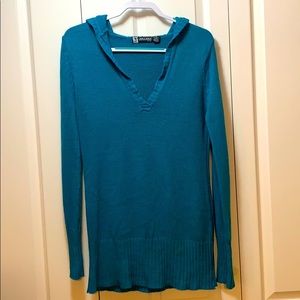 Teal Hooded Sweater